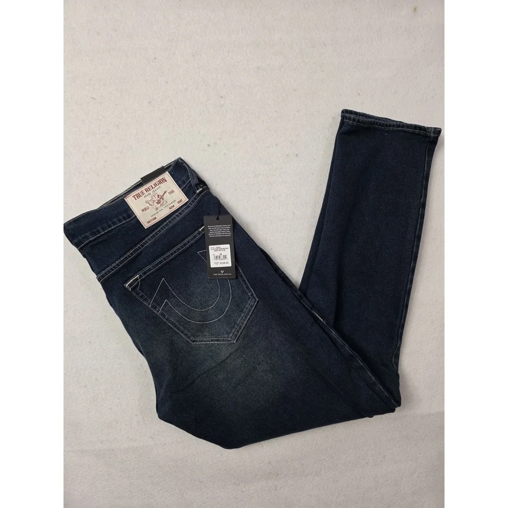 True Religion Men's‎ Jeans Size 36/32 Geno SN Slim Dark Woodland Wash New W Tags